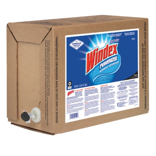 Windex Powerized Glass Cleaner w/Ammonia-D - 5 Gal BIB , 1 ea