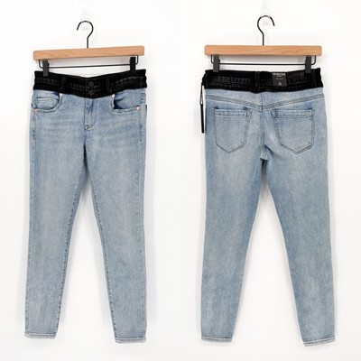 Blank NYC NWT Women s 25 The Great Jones High-Rise Skinny Two Toned