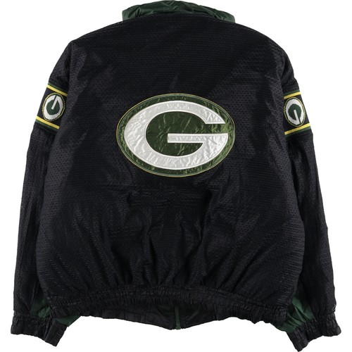 Vintage '90'S NFL Green Bay Packers reversible puffer jacket with back logo ... - Picture 2 of 15