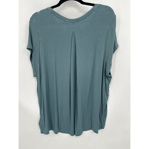Athleta With Ease T-Shirt in Salbeigrün weich gerippt Hi-Lo Gr. XL - Bild 3 von 6