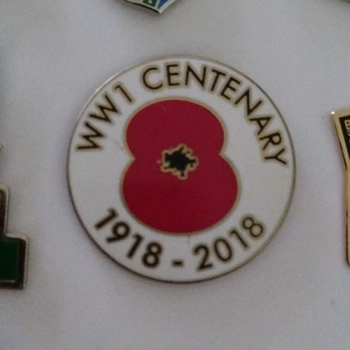 WW1 1918 - 2018 Centenary Rememberance Enamel Pin Badge