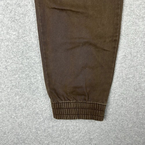 Vans Mens Cuffed Jogger Chino Pants Size 34 W36" Brown Street Skate Wear Zip Fly - Bild 9 von 14
