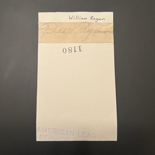 Bill Regan Signed Cut JSA LOA Boston Red Sox Pirates (d. 1968) RARE - Picture 1 of 3
