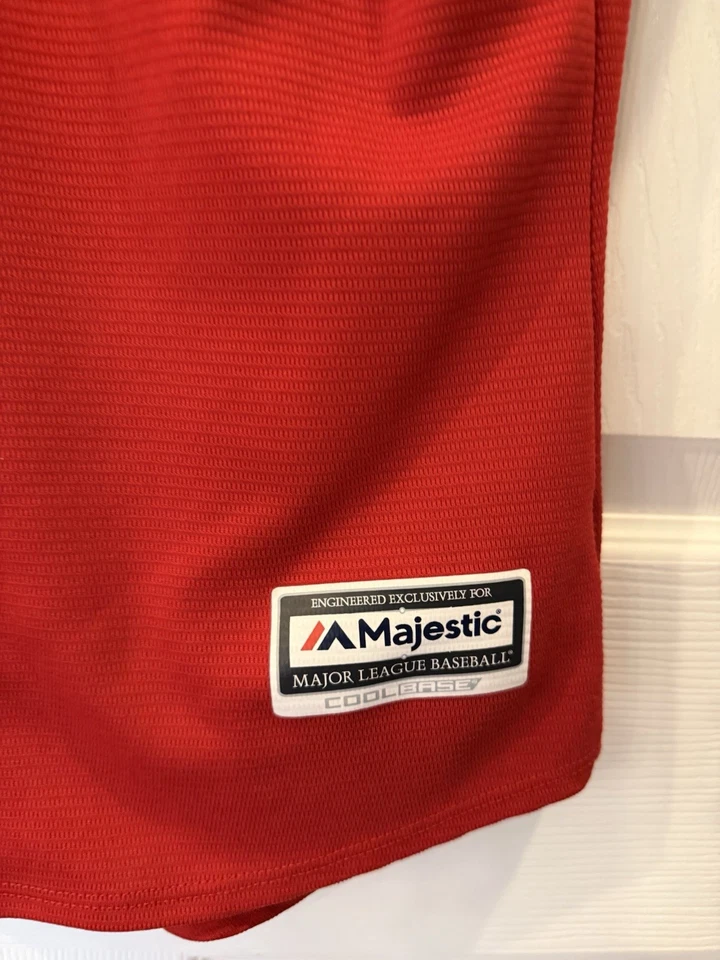 Camiseta para mujer Majestic Cincinnati Reds Billy Hamilton #6 Cool Base MLB talla M Foto 3 de 4