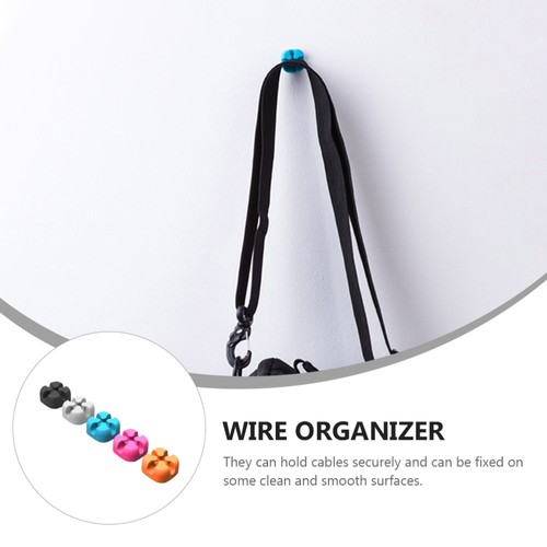 10 Pcs Kabelmanager Draht-Organizer Für Den Schreibtisch Desktop-Kabelhalter - Afbeelding 3 van 12