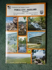JUNE 1968 PONCA CITY-MARLAND OKLAHOMA OK TELEPHONE DIRECTORY SOUTHWESTERN BELL