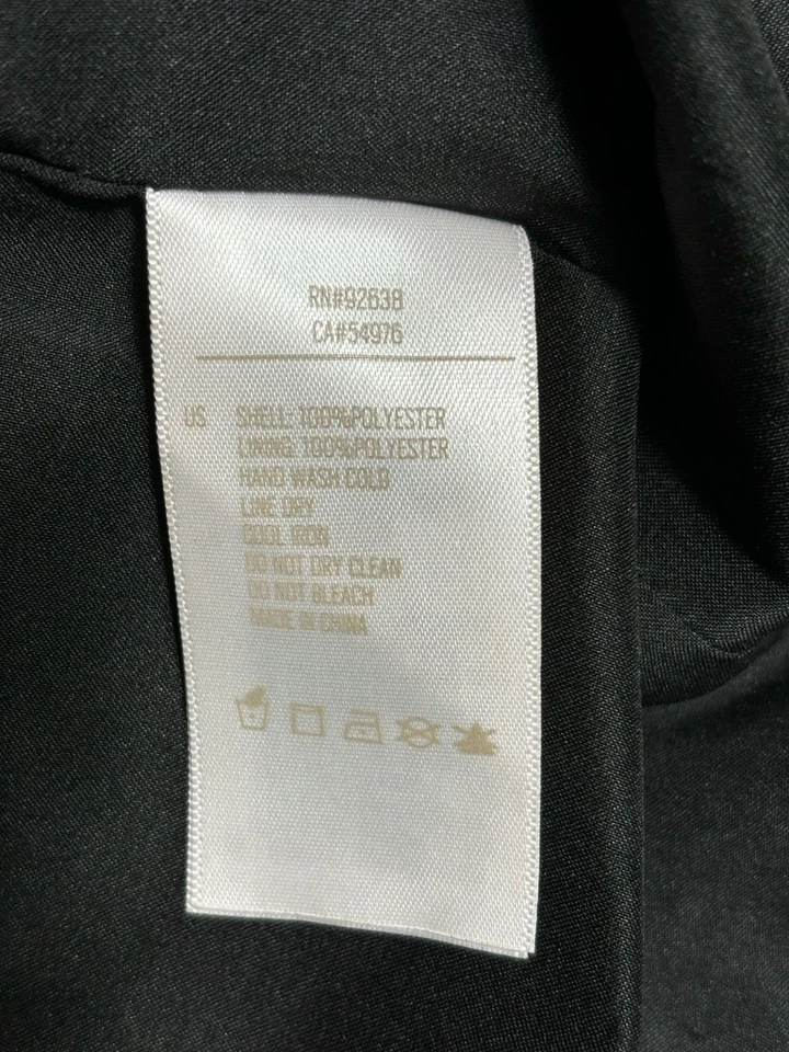 Vestido Fossil Shift Para Mujer Talla 10 Negro Sin Mangas Informal Negocios Cremallera Trasera  Foto 4 de 4