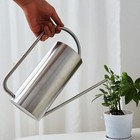  Gießkanne für den Innenbereich, Edelstahl-Wasserkanne mit langem Auslauf,