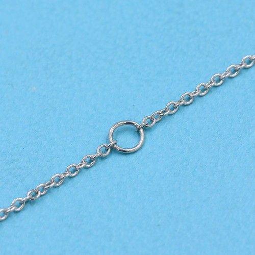 Tiffany Co. Metro Horseshoe Diamond Necklace Mini WG White Gold Used - Picture 5 of 24