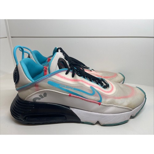 Nike Air Max 2090 Men’s Athletic Tennis Shoes Size 14 White Teal Pink CT6693-991 - Picture 2 of 13