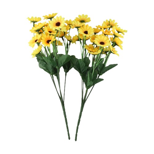 Vibrant 2pcs Plastic Sunflower Bouquets 24 Artificial Sunflowers Included - Picture 4 of 24