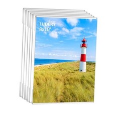 8x10 Acrylic Picture Frames,Set of 6 Clear Photo Frame for Wall,Clear