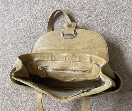 Tods Beige Leather and Suede Handbag - Bild 9 von 11