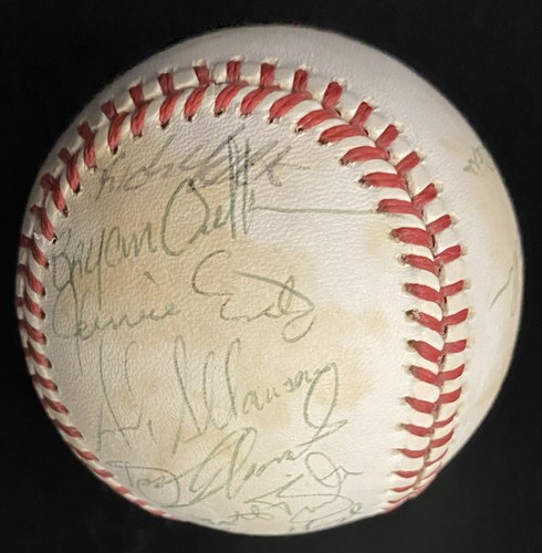CLEVELAND INDIANS 1986 TEAM SIGNED BASEBALL CARTER NIEKRO JACOBY SNYDER YETT - Picture 8 of 8