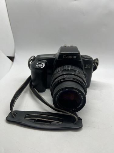 Canon EOS 1000F Kamera /w Sigma Zoom 35-80mm f4-5.6 Objektiv ohne AKKU GETESTET