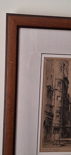 High Street, Nethergate Dundee, 1925 Original Etching by Charles G. L. Phillips. - Picture 9 of 23