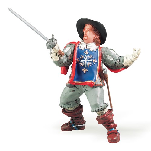 PAPO HISTORICALS 39901 Porthos Figurine, Multicolour Papo 39901 Porthos Historic
