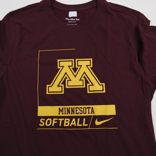 Minnesota Golden Gophers Nike Dri-Fit Short Sleeve Shirt Men's Maroon Used - Picture 4 of 5