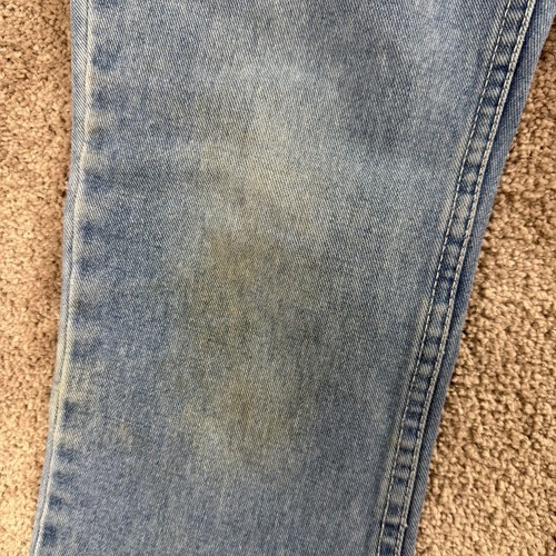 Vintage Jordache Flare Jeans Child Size 10 Distressed Stained 24" - Picture 6 of 6