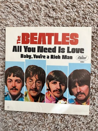 The Beatles - 45/Picture Sleeve All You Need Is Love - First issue - 1967 - Nice