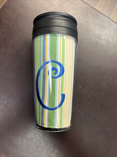 Adorable vaso de viaje térmico/café personalizable 12 oz. | Bordado 'C' - Imagen 6 de 20