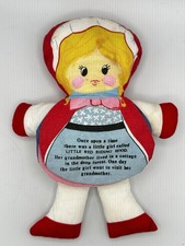 Vintage 1977 Dan Dee Little Red Riding Hood Flip Doll Wolf Plush 16  Taiwan