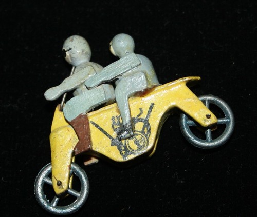 Antikes Erzgebirge Putz Spielzeug Seifen Motorrad selten - Bild 2 von 3