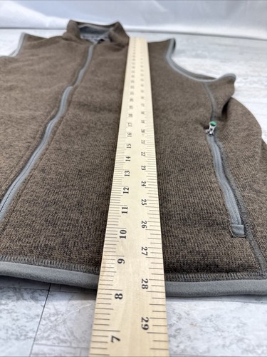 Chaleco Arborwear Staghorn Para Hombres XL Marrón Polar Tejido Bolsillos con Cremallera Completa 408047 - Imagen 6 de 11