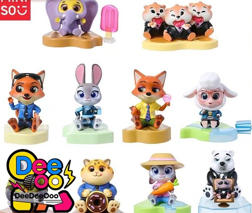 MINISO Zootopia Sit Nicely Series Blind Box Confirmed Figure Judy Nick Authentic - Picture 2 of 29