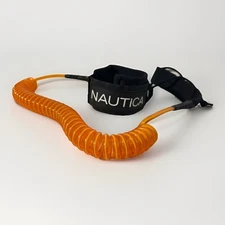 Nautica SUP Paddle board Or Surf Leash – Coiled Cord, Neoprene Ankle Strap