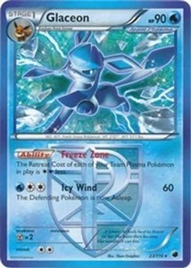 Glaceon (Team Plasma, #23/116) BW - Plasma Freeze LP Pokemon