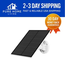 Versatile 5W Solar Panel - Adjustable Mount for Outdoor Battery Security Cameras