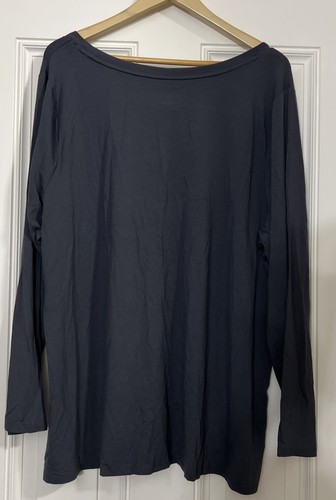 AVA & VIV LONG SLEEVE T-SHIRT Gray 3X (24/26) - Picture 7 of 7