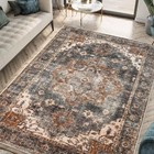 5x7 Rug - Machine Washable Area Rug with Non-Slip Backing, Ideal for Living R...