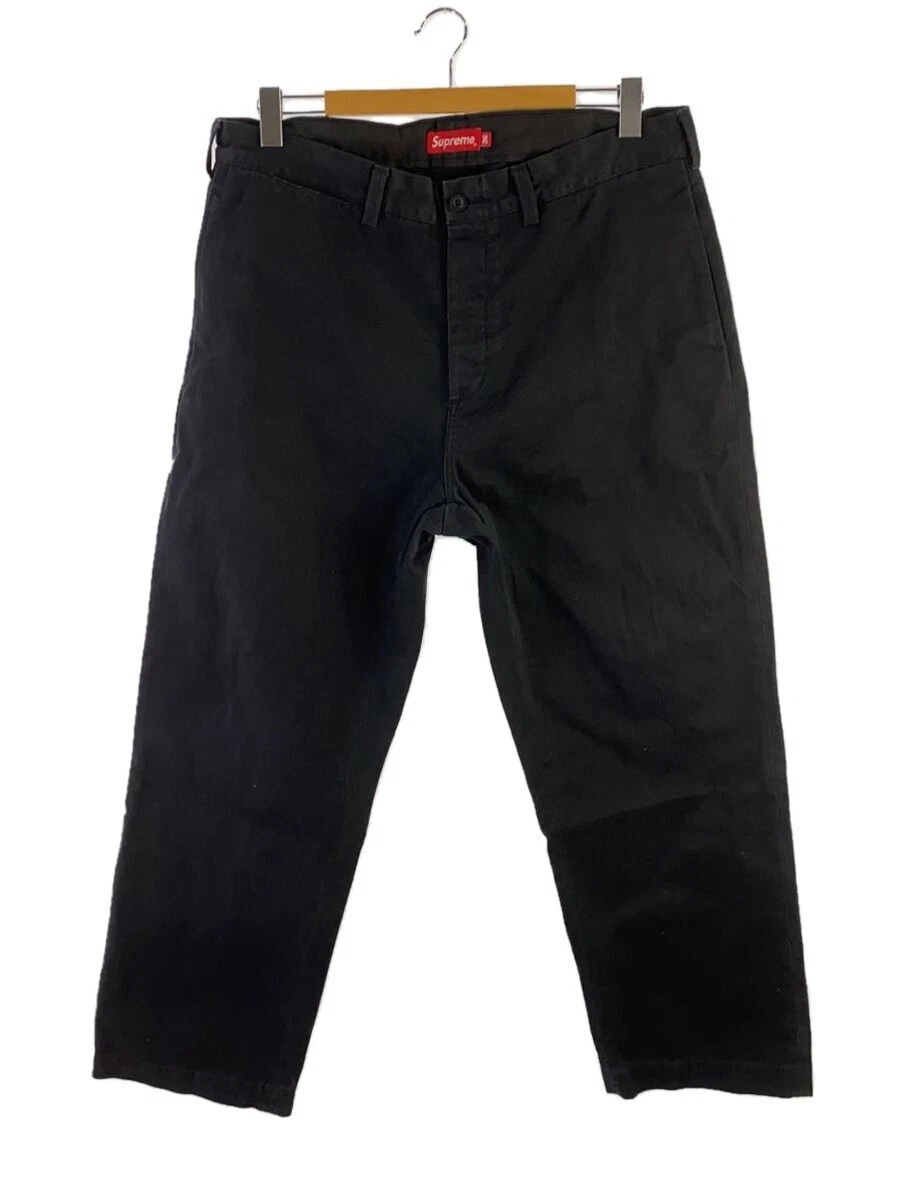 Pantalon chino Supreme 22SS pin up/pantalon droit/36/coton/noir/ // Occasion