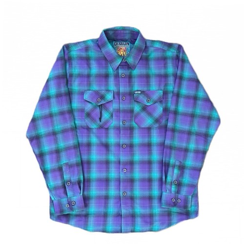 Dixxon Herren Karo Langarm Flanell AJ Wilkerson Captain Autism Collab Größe L
