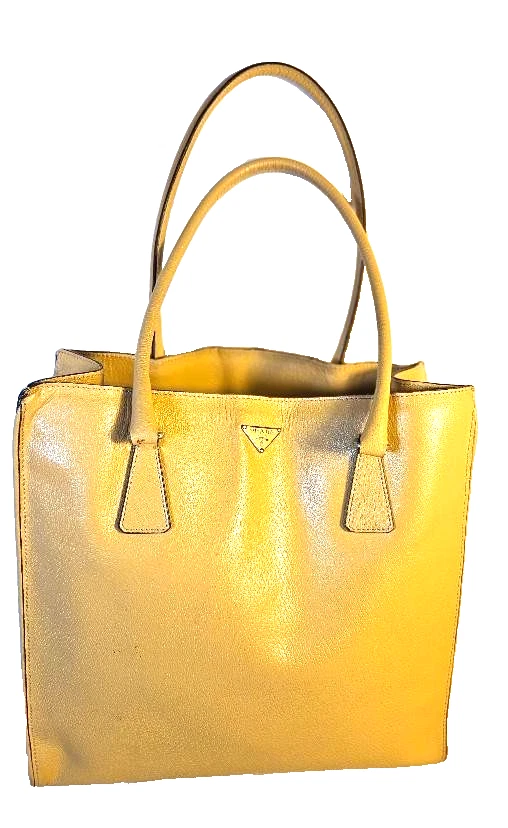 25+ PRADA Totes Yellow Bags & Handbags for Women for sale