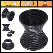 18Pcs Metal Step Up/Down Filter Ring Adapter Set 37-82mm for DSLR Cameras