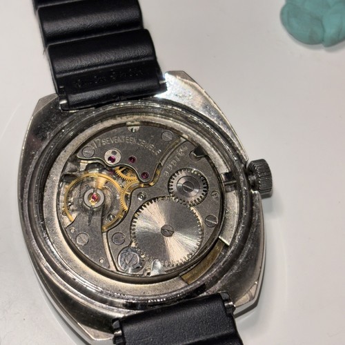 Reloj Cornavin Misterioso Arco Iris Molinete Segundos Vintage Esfera Azul Suizo Ruso - Imagen 11 de 13