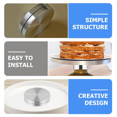 2 Pcs Baking Turntable Rotating Bearing Metal for Cake Decorating - Picture 7 of 12