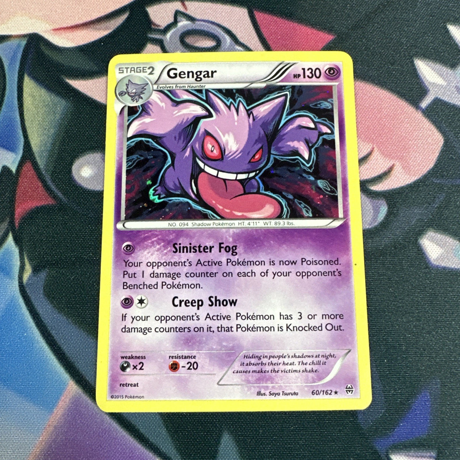 Gengar 60/162 Cosmos Holo Rare Breakthrough Pokemon Card MP
