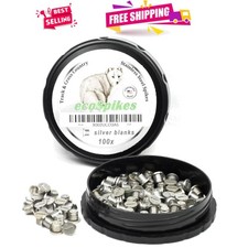 Durable Flat Blank Stainless Steel Spikes   100 Count for Track  Cross Country