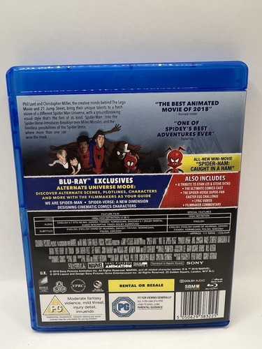 Spider-Man: Into the Spider-verse Blu-ray (2019) Bob Persichetti, Rothman sehr guter Zustand - Bild 2 von 10