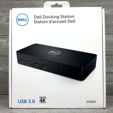 Dell USB 3.0 Ultra HD 4K Triple Display Docking Station D3100 Brand New In Box