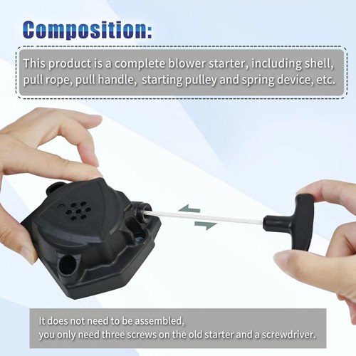 A051003310 Blower Starter Recoil Starter Fits Echo for PB2520 PB2620 EB252 EB262 - Picture 5 of 6