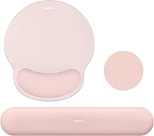 Mouse Pad and Keyboard Wrist Rest, 3-In-1 Gel Memory Foam Ergonomic Mouse Pad wi