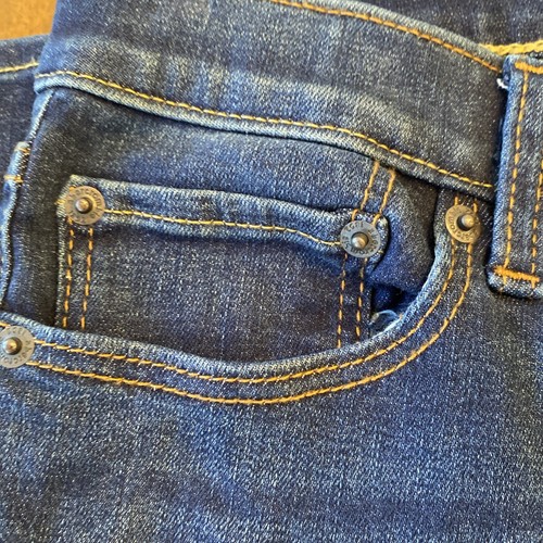 Abercrombie Kids 15/16 Regular Skinny Leg Dark Wash Jeans - Picture 6 of 10