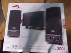 Cyber Acoustics CA-3000 powered 3pc SPEAKER SYSTEM 2.1  NEW! 8W RMS - 16W peak