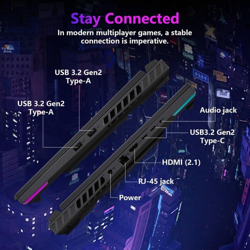 Portátil para juegos ASUS ROG Strix G16 16" 2K AMD Ryzen 9 8940HX RTX 5070 Ti SSD de 4 TB - Imagen 5 de 10
