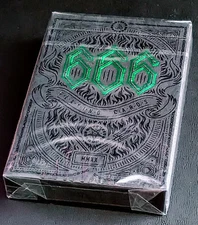666 Green GILDED Playing Card Deck by Riffle Shuffle Limited V2 /266 New Sealed